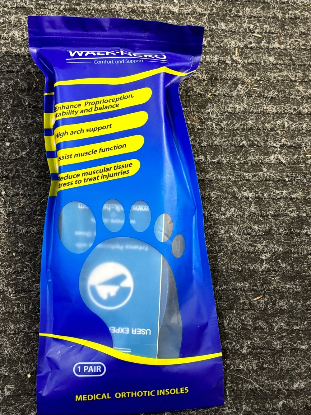 Walk Hero Orthotic Insoles - Women's Size 6-6 1/2 Arch support Plantar faciitus
